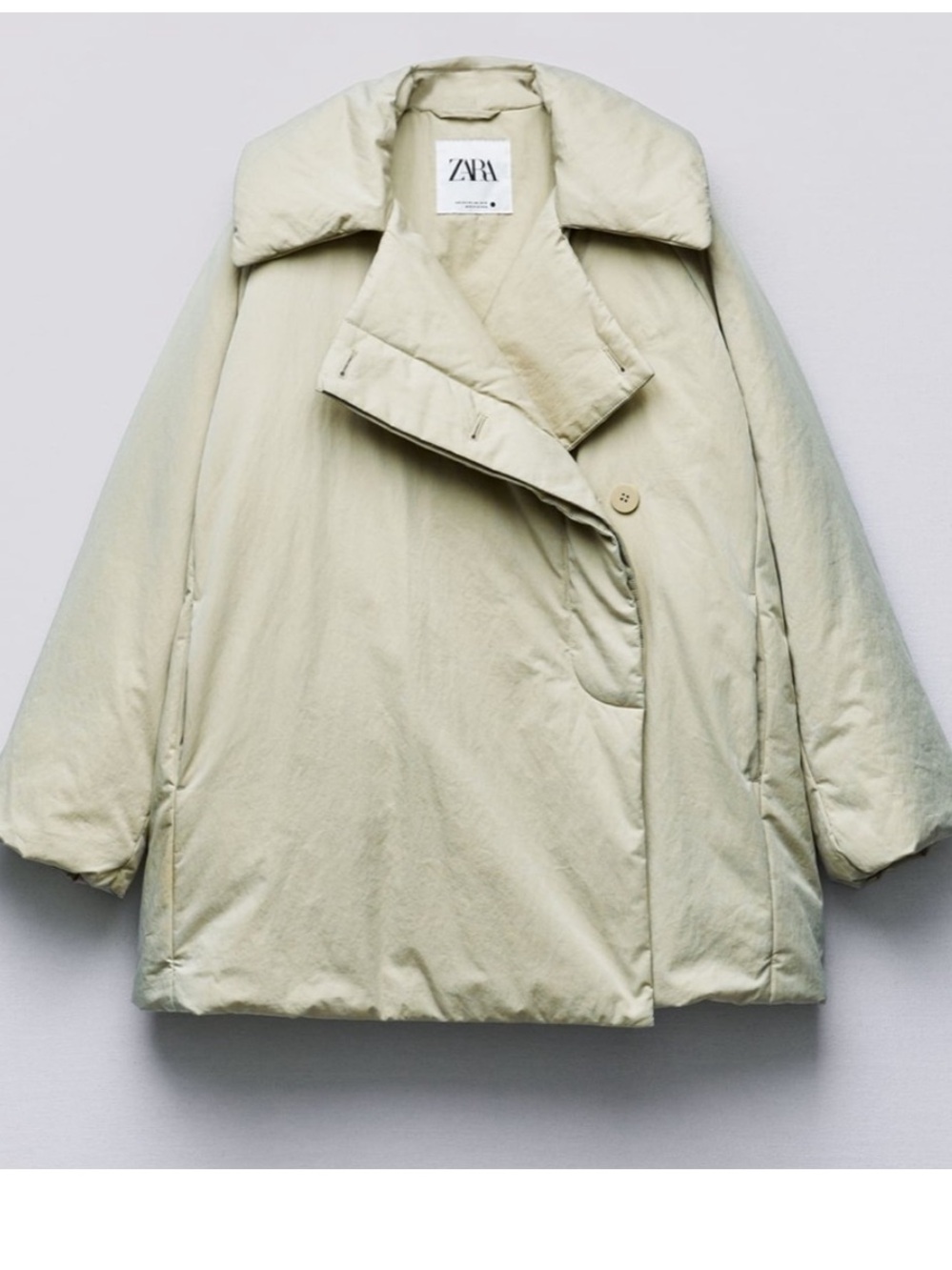 Zara Limited Edition Quilted Down Filled Puffer Jacket